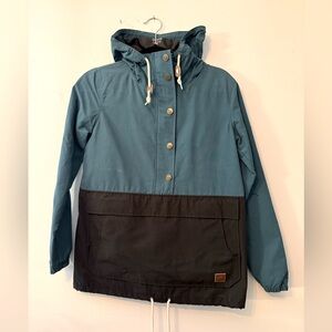 Kavu XS rain jacket anorak pullover poncho blue